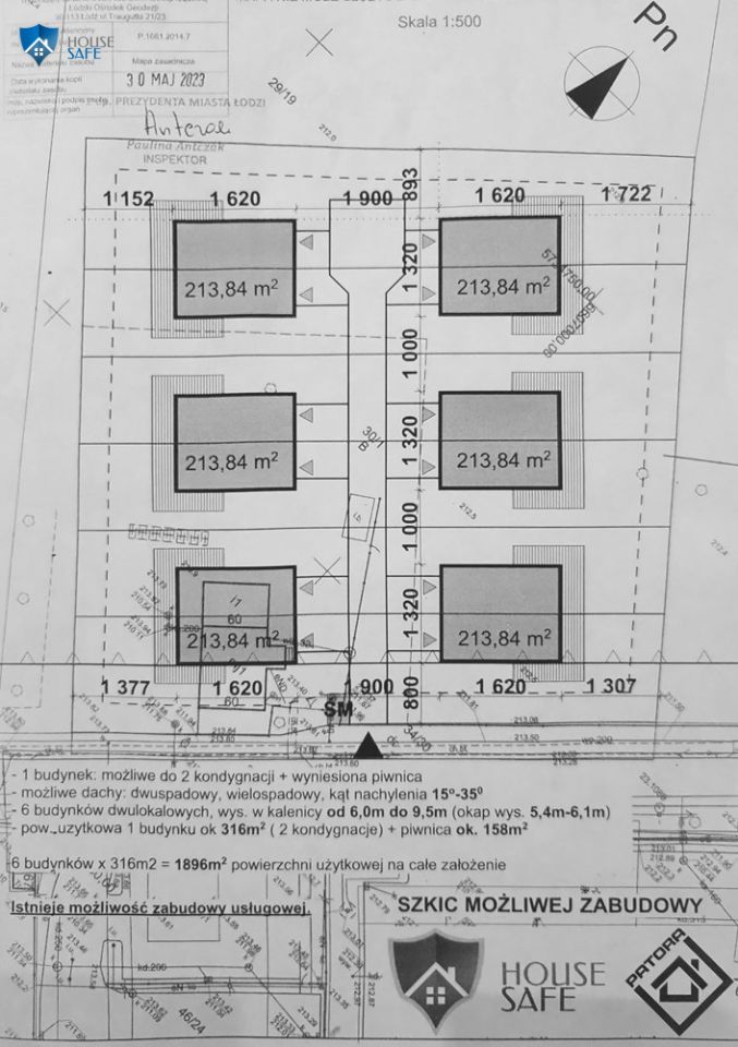 Działka inwestycyjna Łódź Olechów, ul. Olechowska