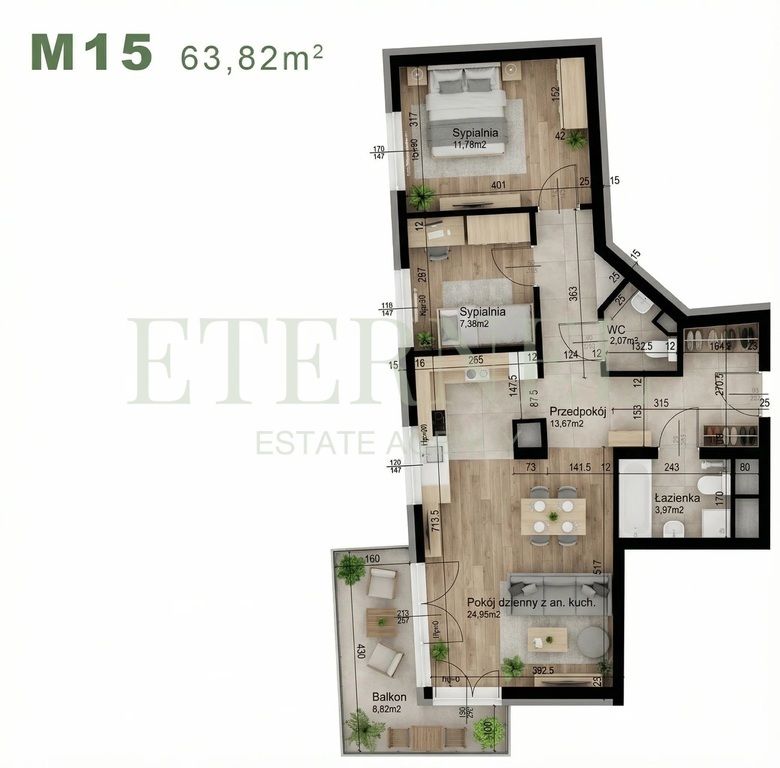 Mieszkanie 3-pokojowe Kraków Czyżyny, ul. Śliwkowa. Zdjęcie 1