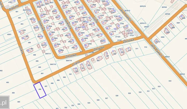 Działka budowlana Sokółka, ul. Lniana