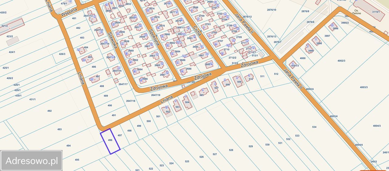 Działka budowlana Sokółka, ul. Lniana