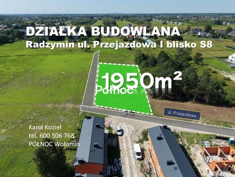 Działka budowlana Radzymin, ul. Przejazdowa. Zdjęcie 2