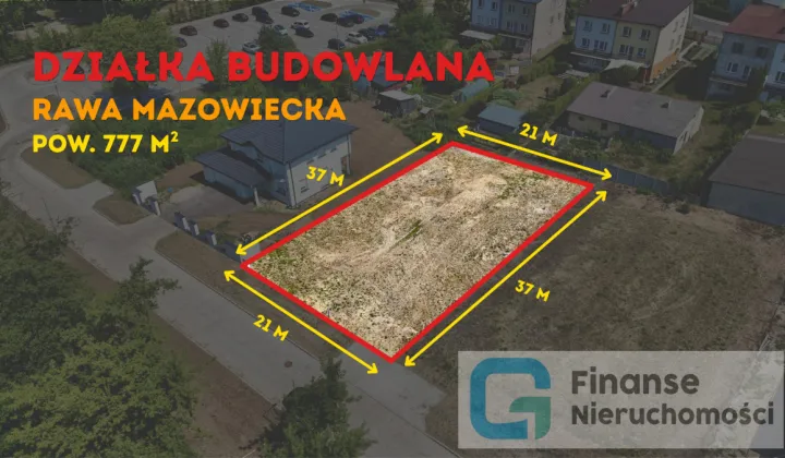 Działka inwestycyjna Rawa Mazowiecka, ul. Radosna