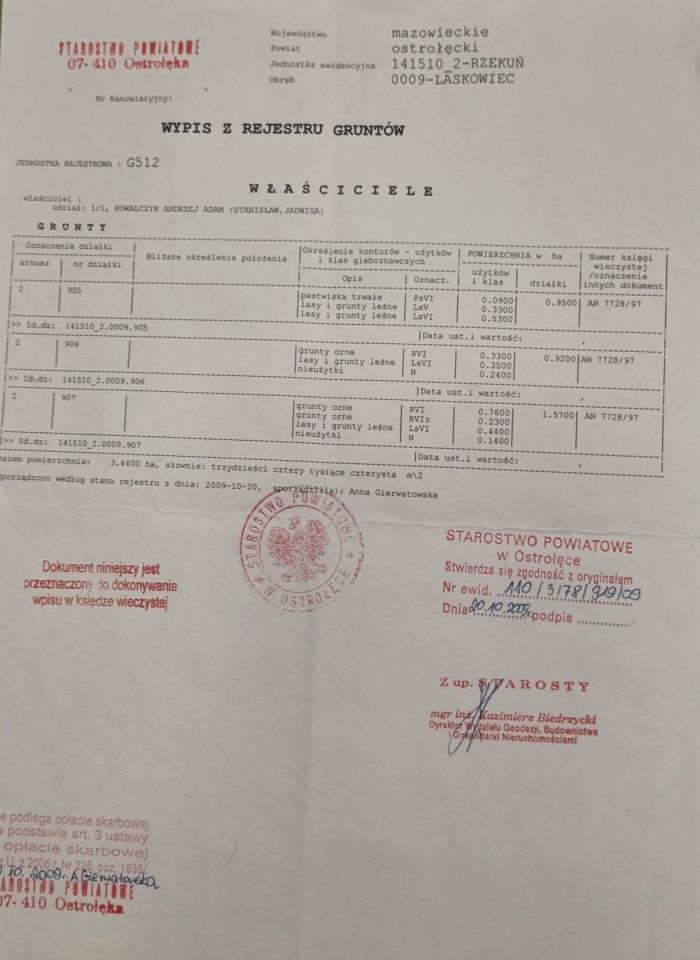 Działka budowlana Laskowiec Podkoszary, ul. Leśna. Zdjęcie 2