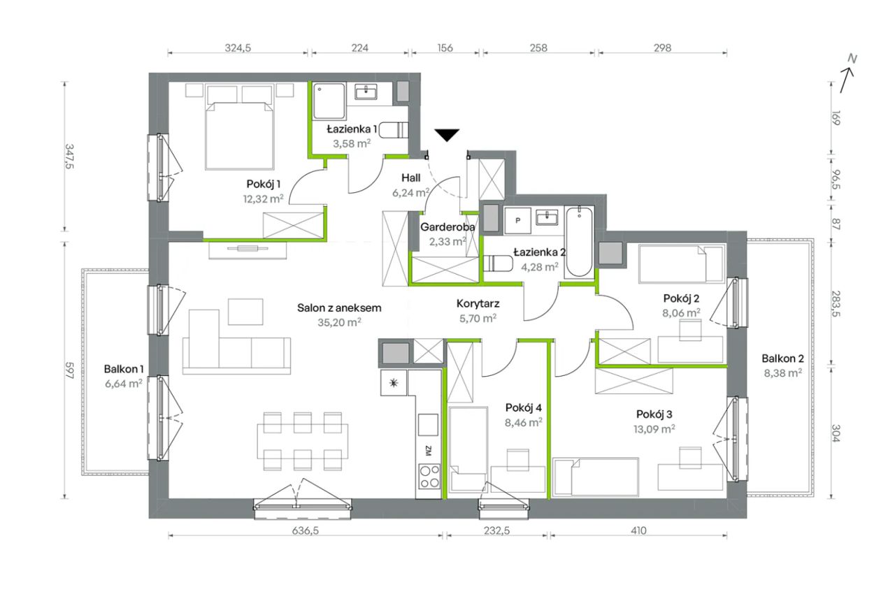 Mieszkanie 5-pokojowe Warszawa Targówek, ul. Oliwska. Zdjęcie 16