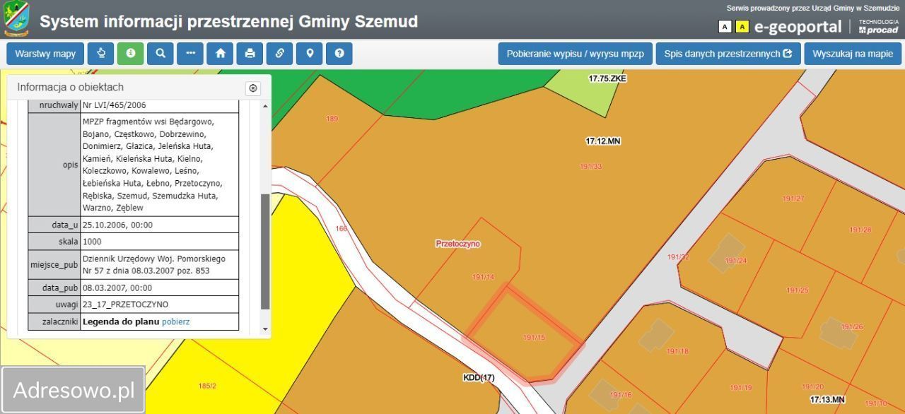 Działka budowlana Przetoczyno, ul. Luzińska. Zdjęcie 9