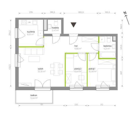 Mieszkanie 3-pokojowe Warszawa Chrzanów, ul. Szeligowska. Zdjęcie 8