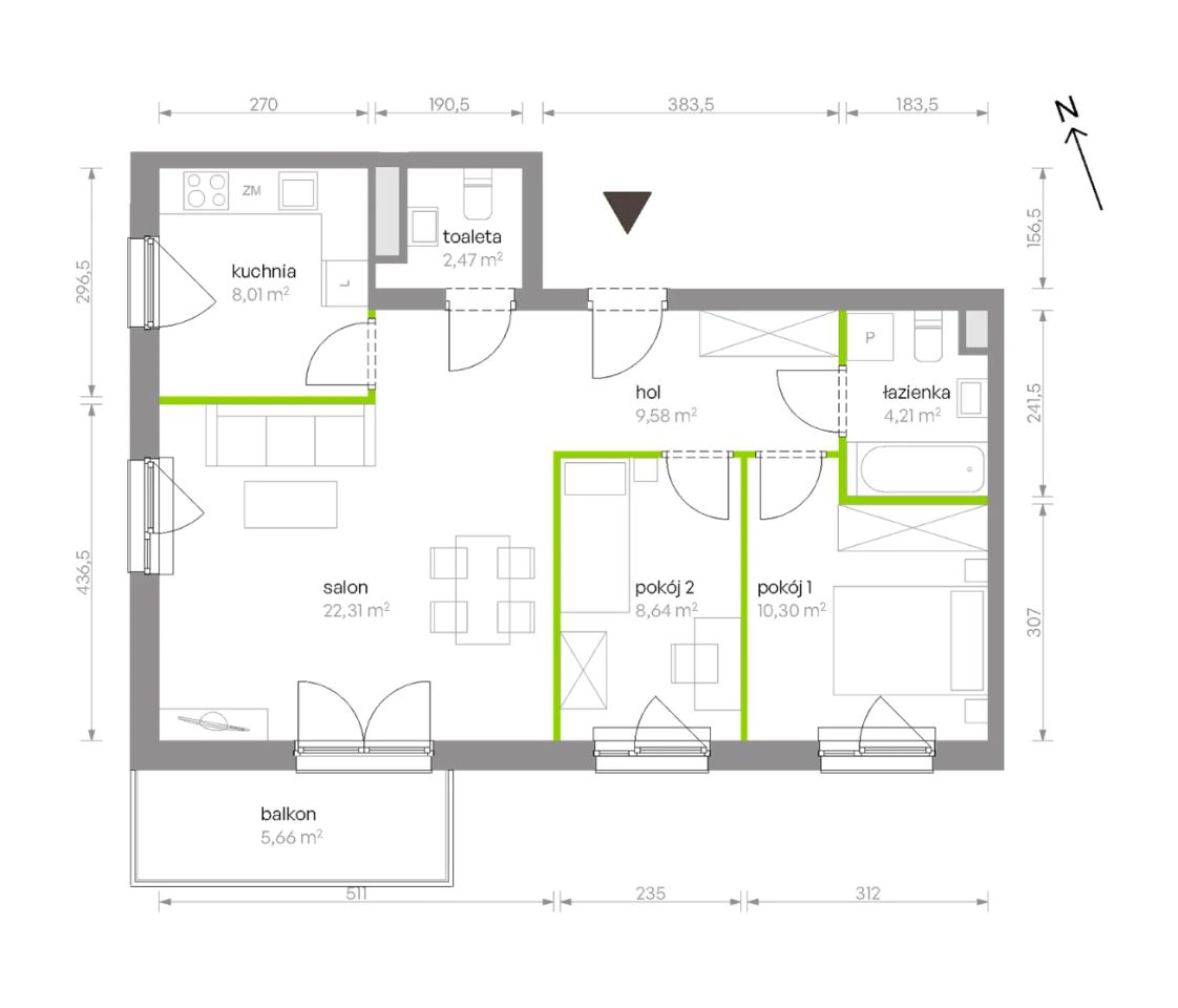 Mieszkanie 3-pokojowe Warszawa Chrzanów, ul. Szeligowska. Zdjęcie 8