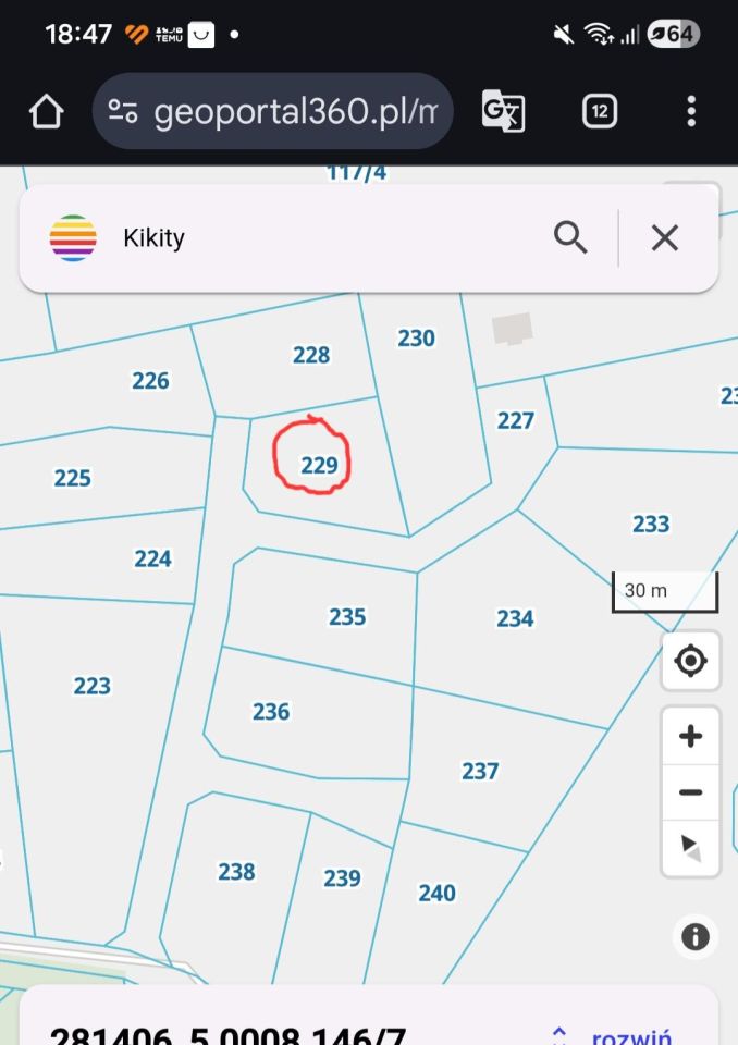 Działka budowlana Kikity. Zdjęcie 3