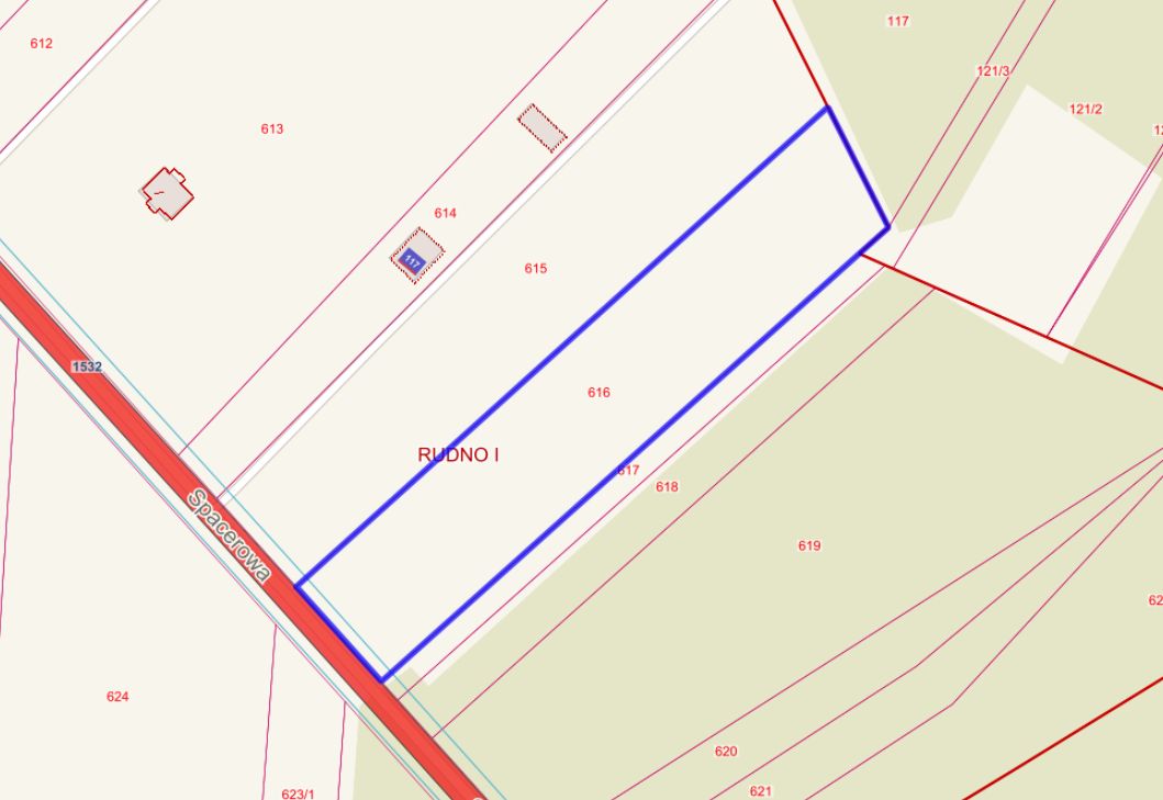 Działka siedliskowa Rudno, ul. Spacerowa. Zdjęcie 3