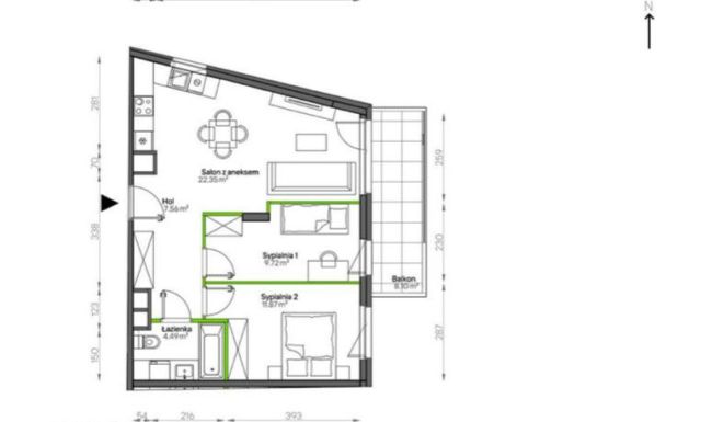 Mieszkanie 3-pokojowe Warszawa Praga, ul. Podskarbińska. Zdjęcie 4