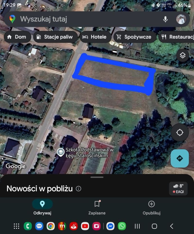 Działka budowlana Łęg Starościński. Zdjęcie 2