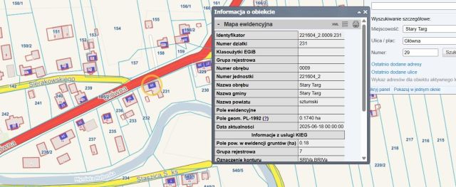 Działka budowlana Stary Targ, ul. Główna. Zdjęcie 1