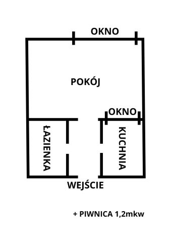 Mieszkanie 1-pokojowe Rypin, ul. dr. Wł. Franciszka Dłutka. Zdjęcie 1