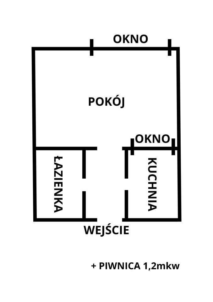 Mieszkanie 1-pokojowe Rypin, ul. dr. Wł. Franciszka Dłutka. Zdjęcie 1