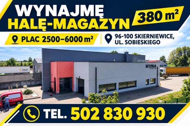Hala/magazyn Skierniewice, ul. Jana III Sobieskiego. Zdjęcie 1
