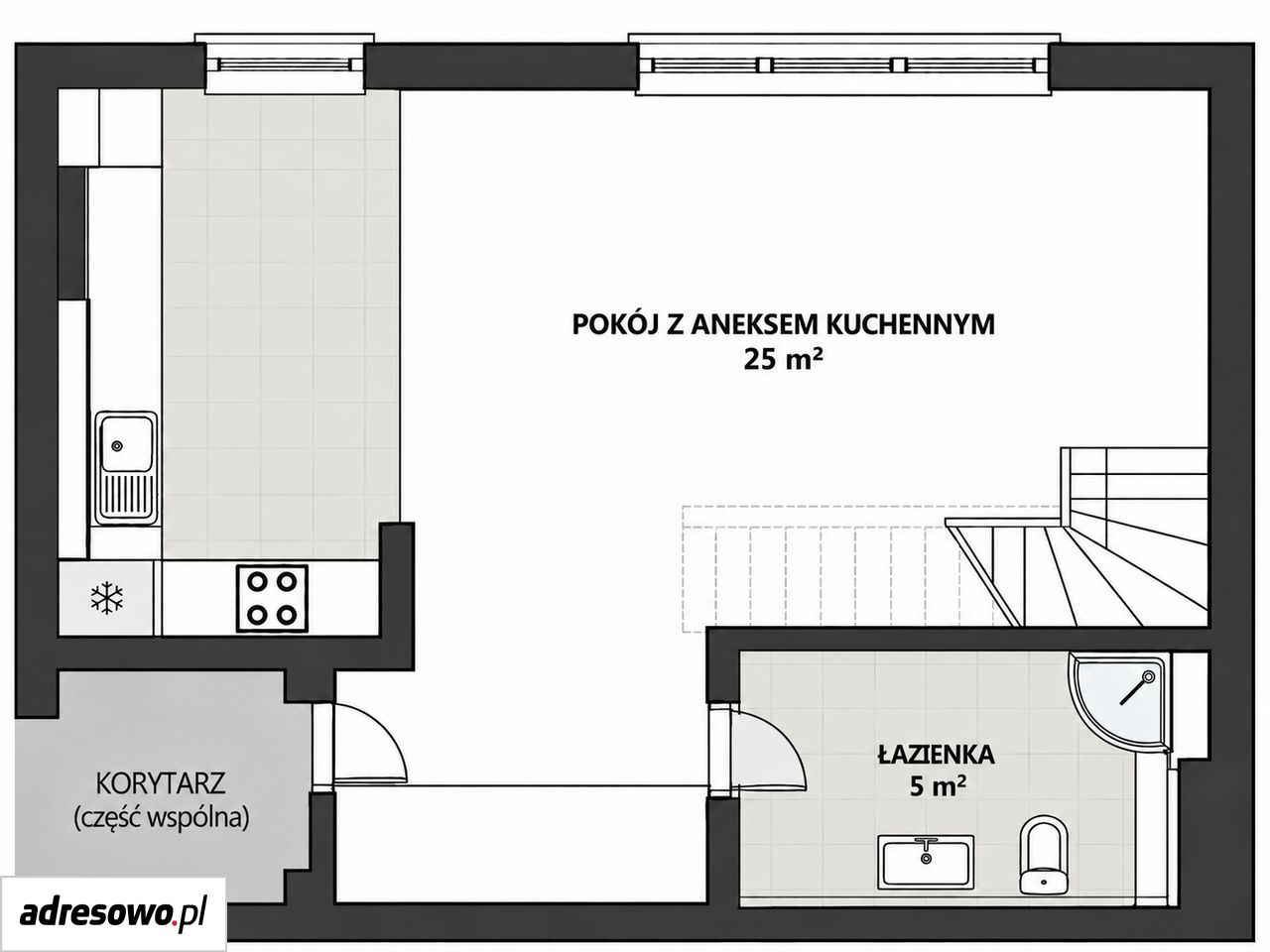 Mieszkanie 2-pokojowe Wrocław Muchobór Wielki, ul. Stanisława Kunickiego. Zdjęcie 12