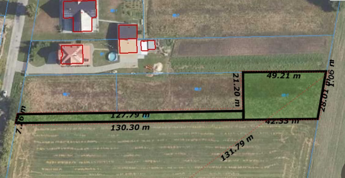 Działka budowlana Styrzyniec Kolonia Styrzyniecka, ul. Słoneczna