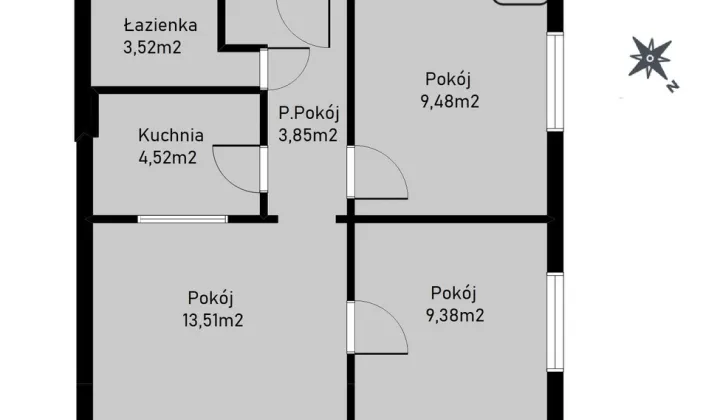 Mieszkanie 3-pokojowe Kraków Dąbie, ul. Widok