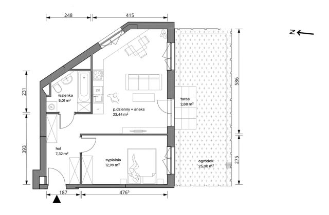 Mieszkanie 2-pokojowe Warszawa Włochy, ul. Trzcinowa. Zdjęcie 7