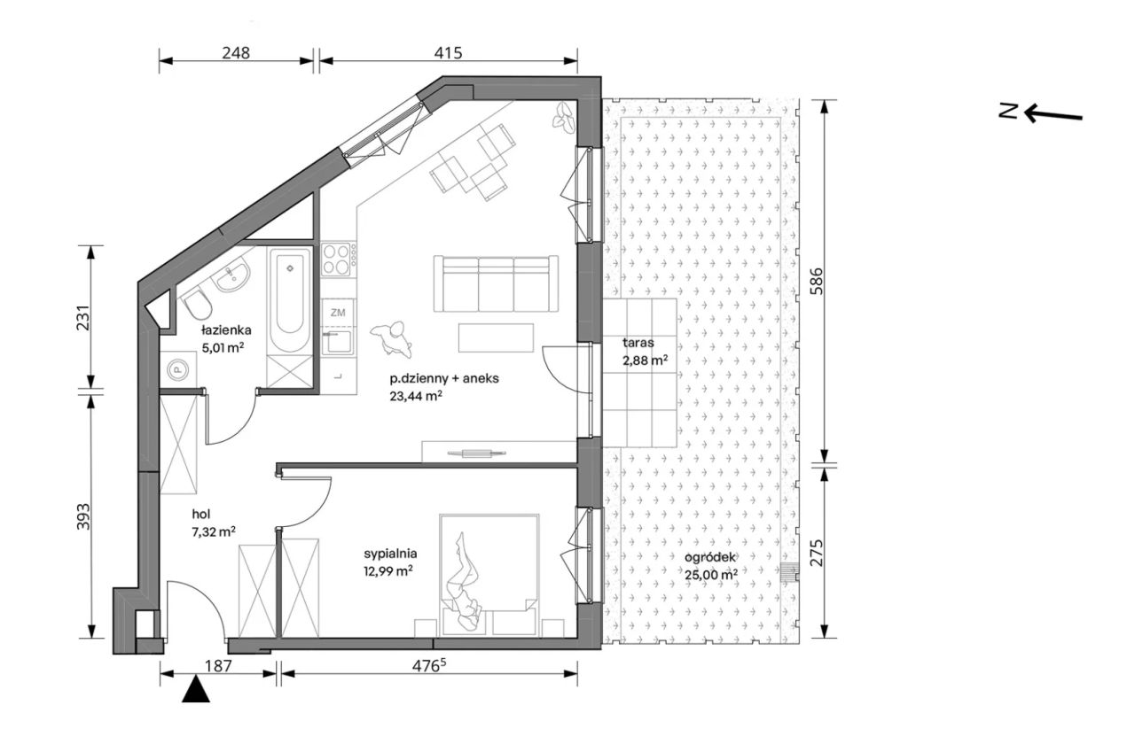 Mieszkanie 2-pokojowe Warszawa Włochy, ul. Trzcinowa. Zdjęcie 7
