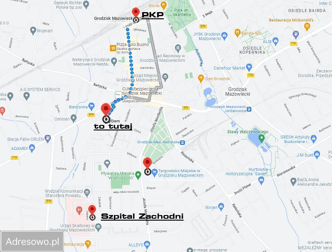 Mieszkanie 3-pokojowe Grodzisk Mazowiecki Centrum, ul. Cicha. Zdjęcie 12