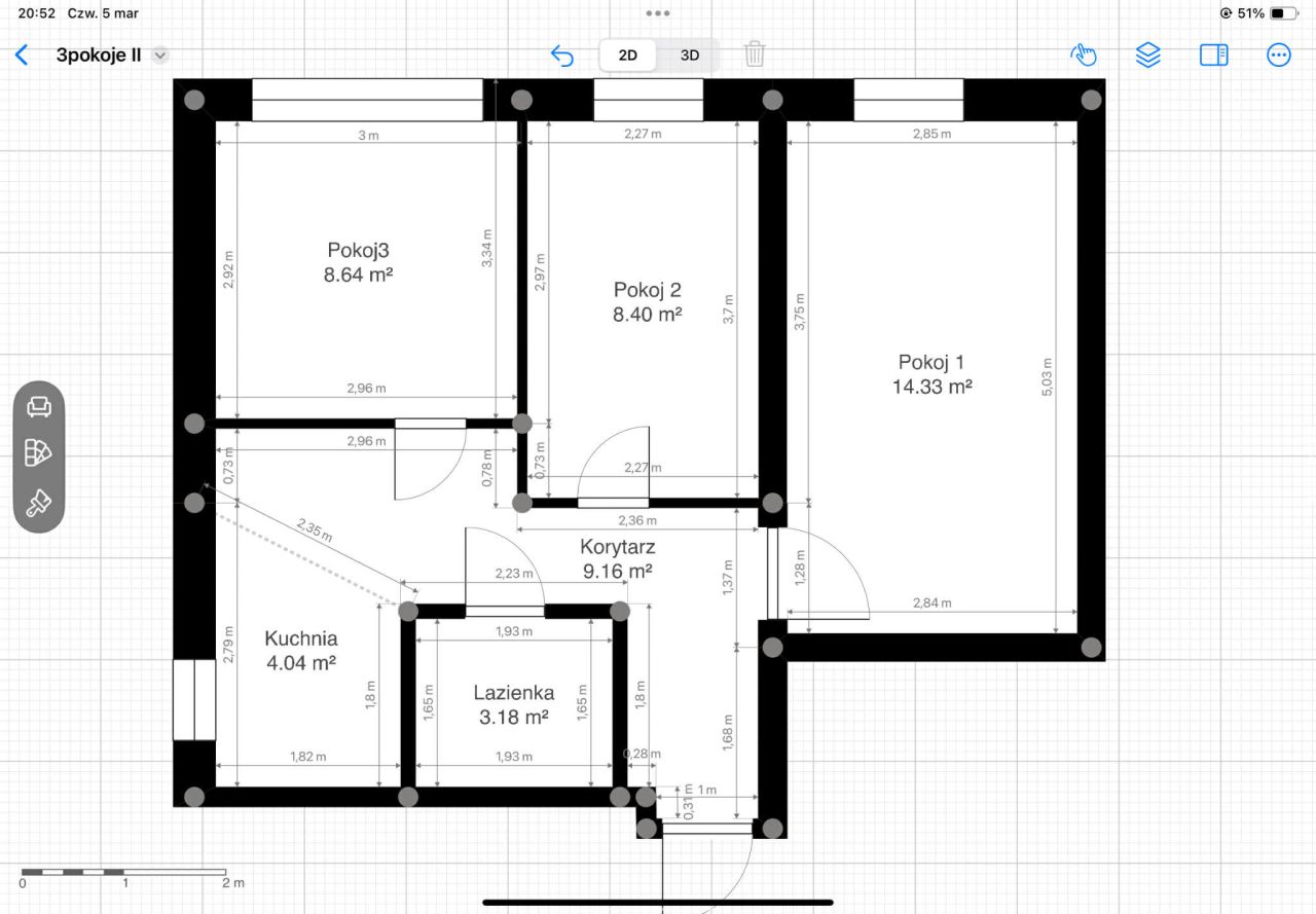 Mieszkanie 3-pokojowe Kraków Prądnik Biały, ul. Piotra Stachiewicza. Zdjęcie 11