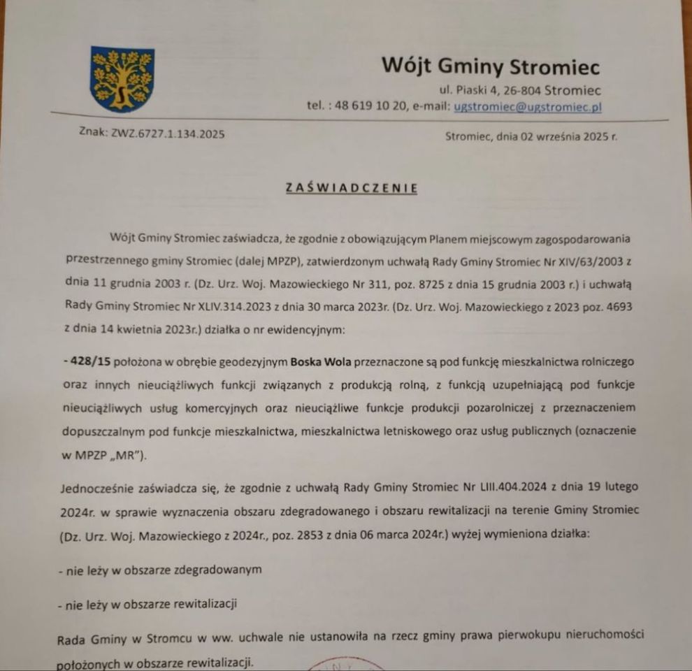 Działka budowlana Boska Wola. Zdjęcie 8