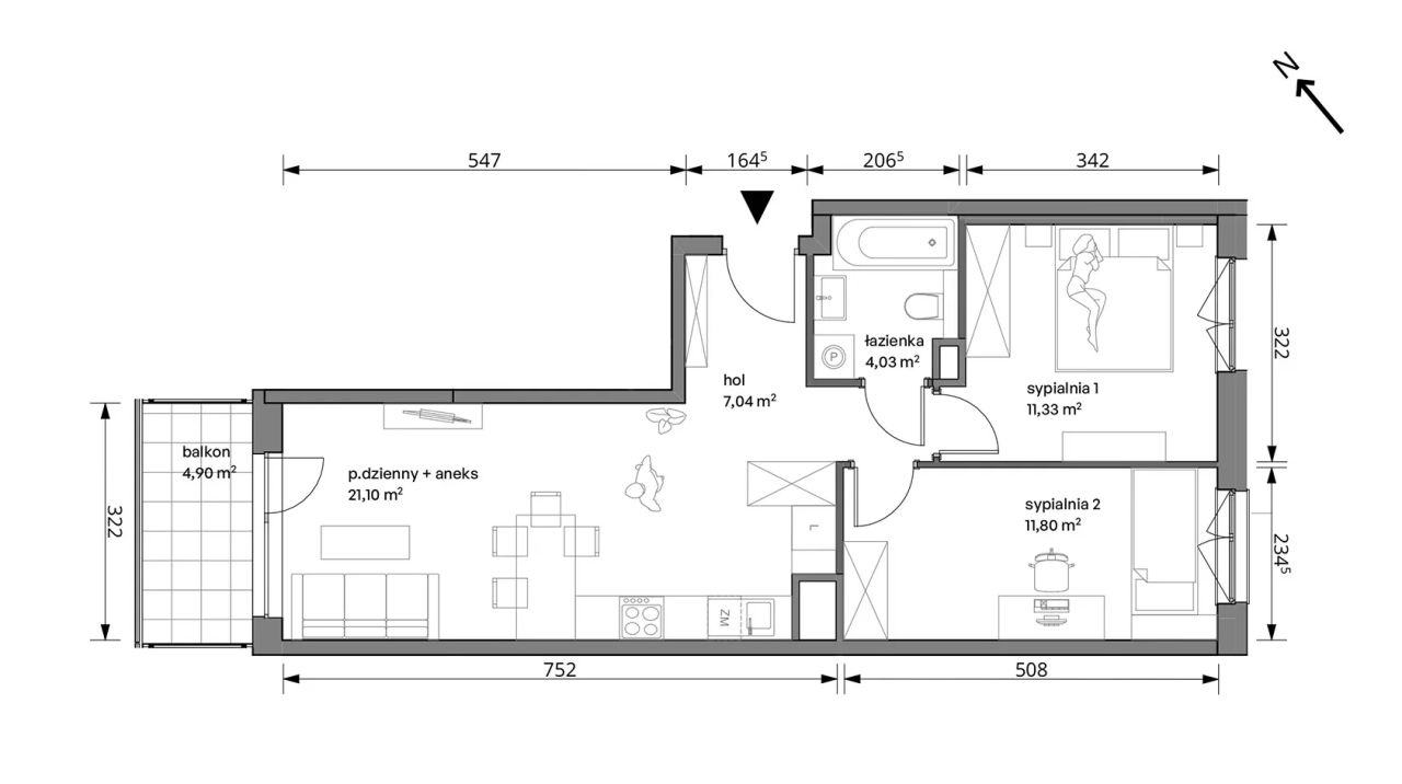 Mieszkanie 3-pokojowe Warszawa Włochy, ul. Trzcinowa. Zdjęcie 7