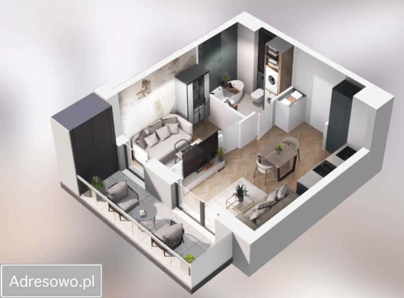 Mieszkanie 2-pokojowe Warszawa Mokotów, ul. Cybernetyki. Zdjęcie 3