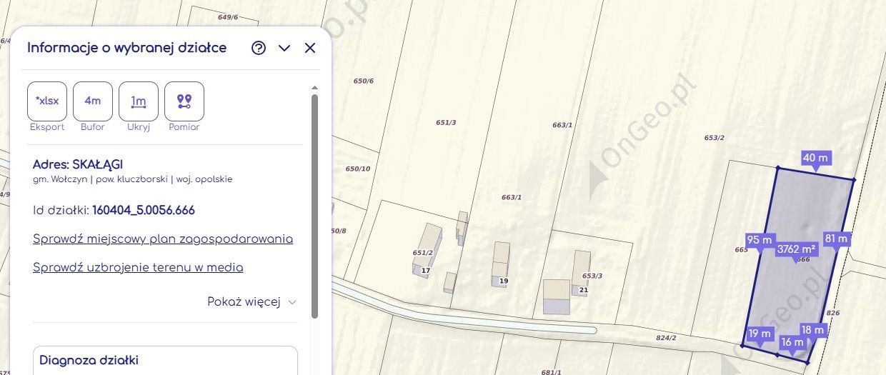 Działka budowlana Skałągi, ul. Klonowa. Zdjęcie 2