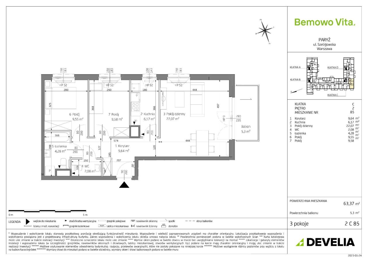 Mieszkanie 3-pokojowe Warszawa Chrzanów, ul. Szeligowska. Zdjęcie 8