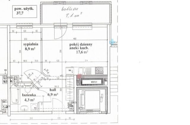 Mieszkanie 2-pokojowe Warszawa Skorosze, ul. Skoroszewska. Zdjęcie 19