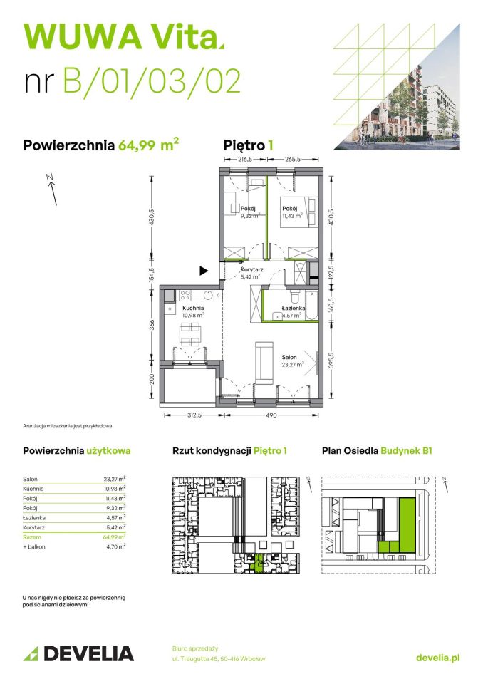 Mieszkanie 3-pokojowe Wrocław Żerniki, ul. Tadeusza Brzozy. Zdjęcie 6