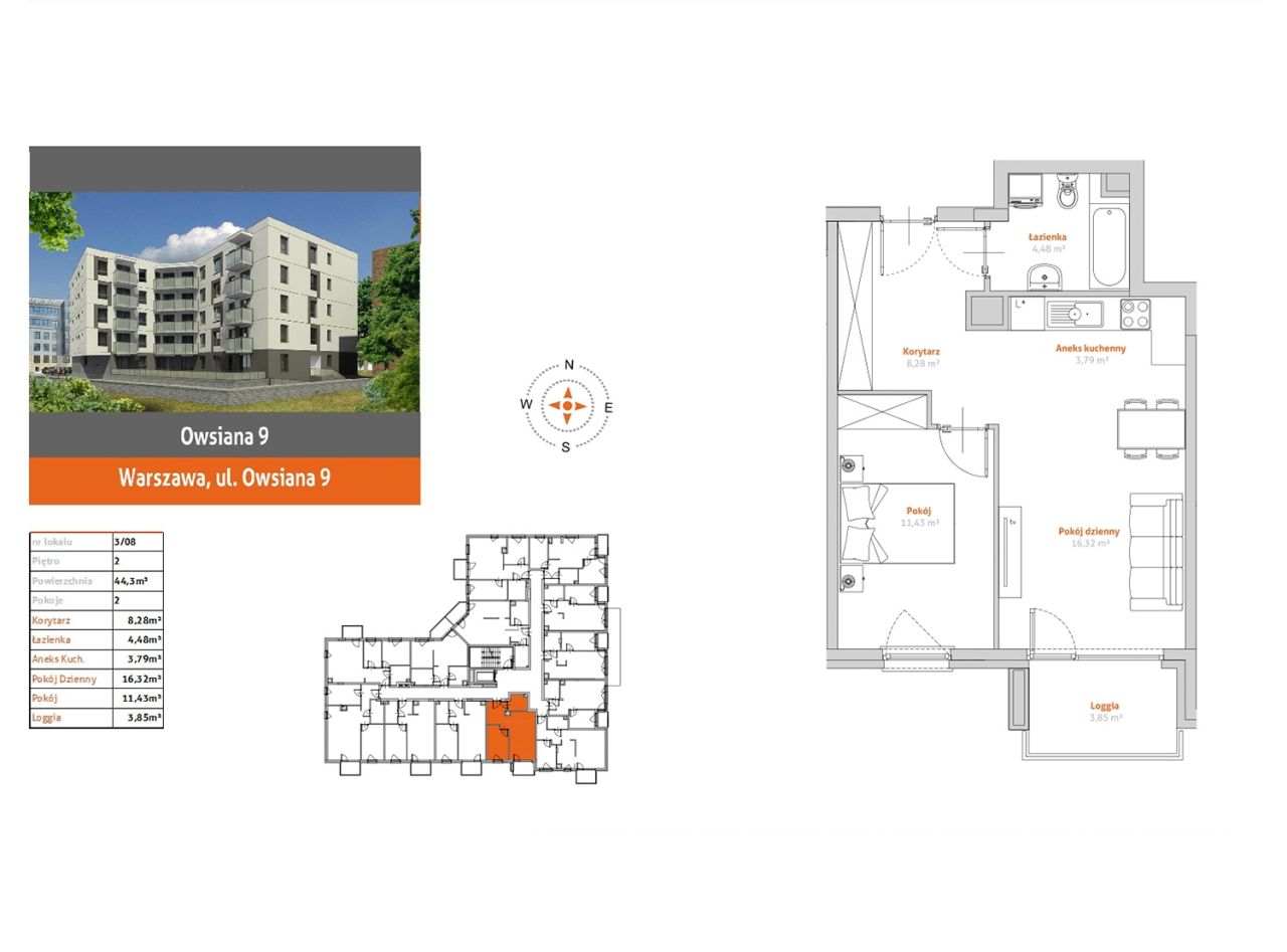 Mieszkanie 2-pokojowe Warszawa, ul. Owsiana. Zdjęcie 2