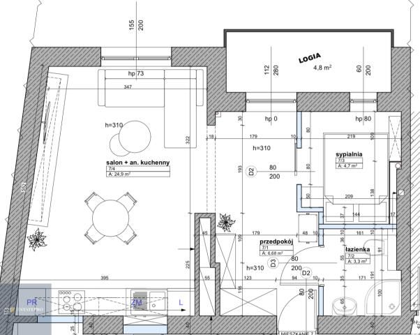 Mieszkanie 2-pokojowe Katowice Śródmieście, ul. Tadeusza Kościuszki. Zdjęcie 8
