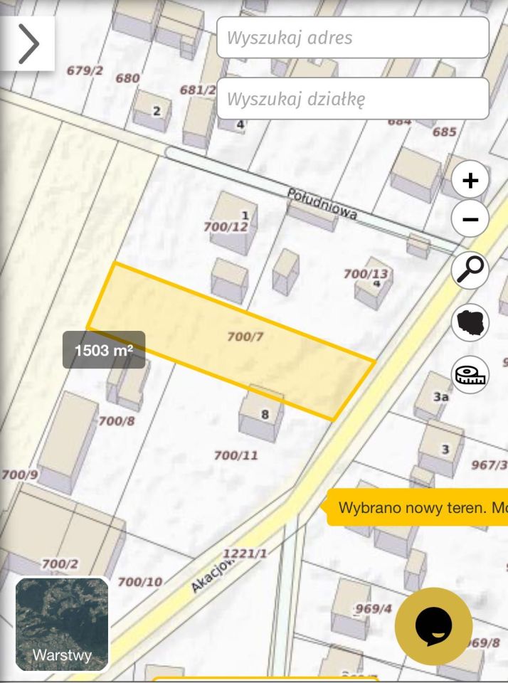 Działka budowlana Dziewule, ul. Akacjowa. Zdjęcie 2