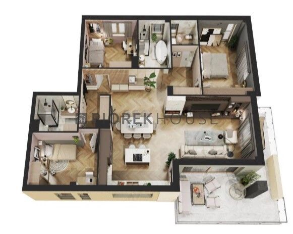 Mieszkanie 4-pokojowe Warszawa Wilanów, ul. Chorągwi Pancernej