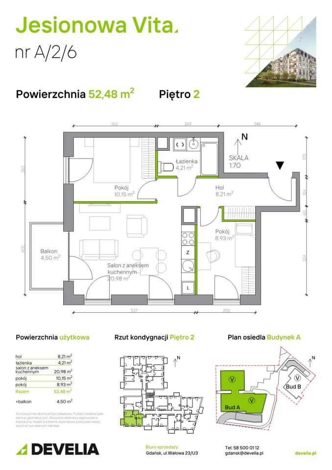 Mieszkanie 3-pokojowe Gdańsk Wrzeszcz, ul. Jesionowa. Zdjęcie 6