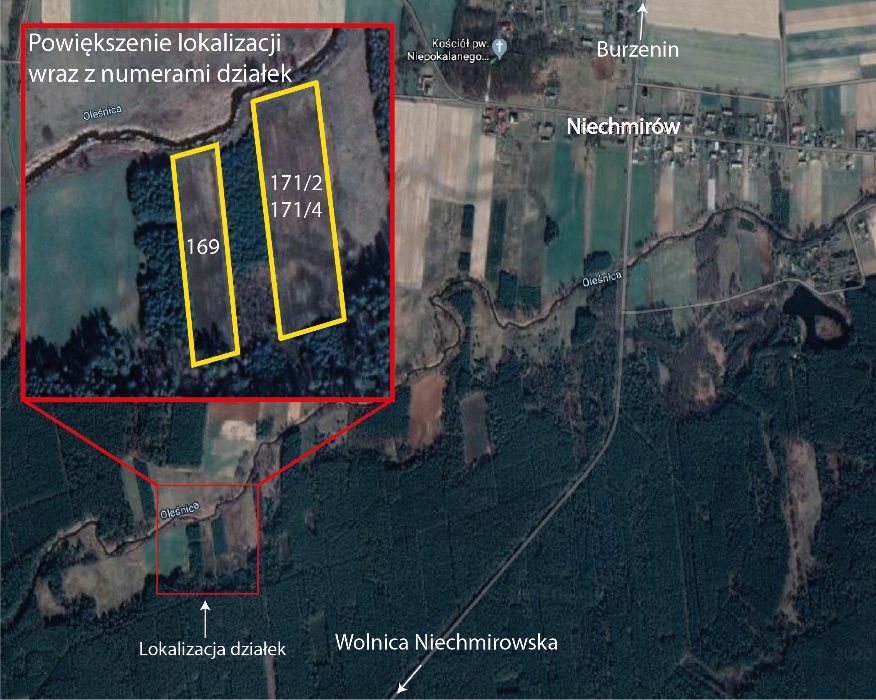 Działka Niechmirów, bez pośrednika 1.14 ha 15 000 zł