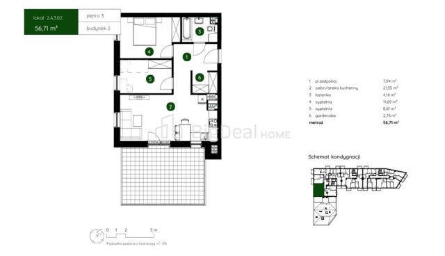 Mieszkanie 3-pokojowe Kraków Bieżanów, ul. Agatowa. Zdjęcie 6