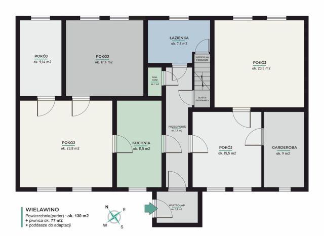 dom wolnostojący, 5 pokoi Wielawino. Zdjęcie 22