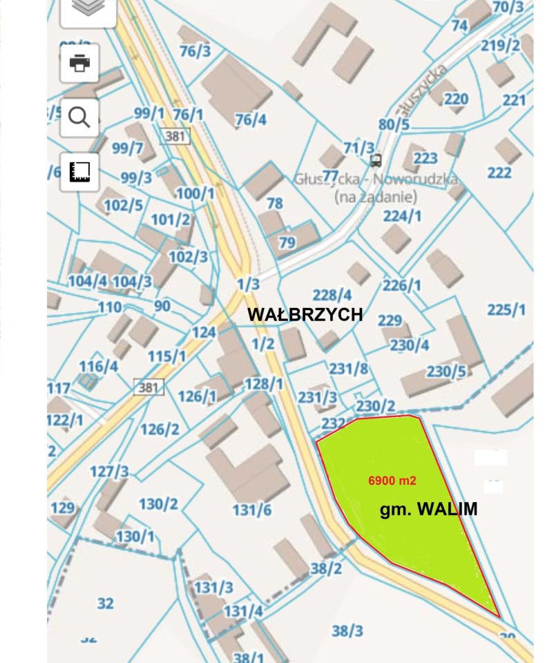 Działka rolna Walim