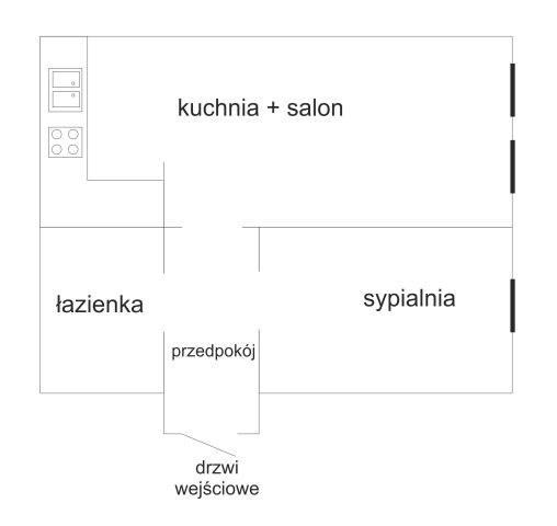 Mieszkanie 2-pokojowe Wrocław Plac Grunwaldzki, ul. Henryka Sienkiewicza. Zdjęcie 1