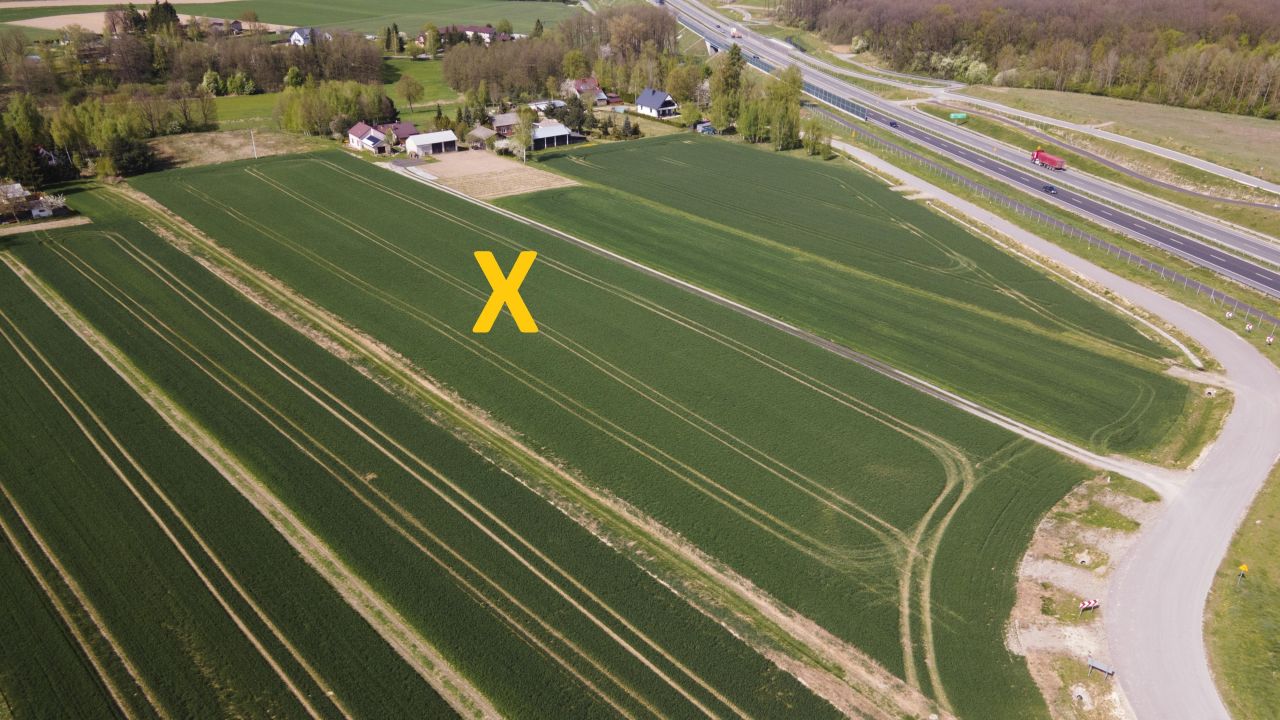 Działka budowlana Niedrzwica Duża Niedrzwica Duża Pierwsza, ul. Krzywa