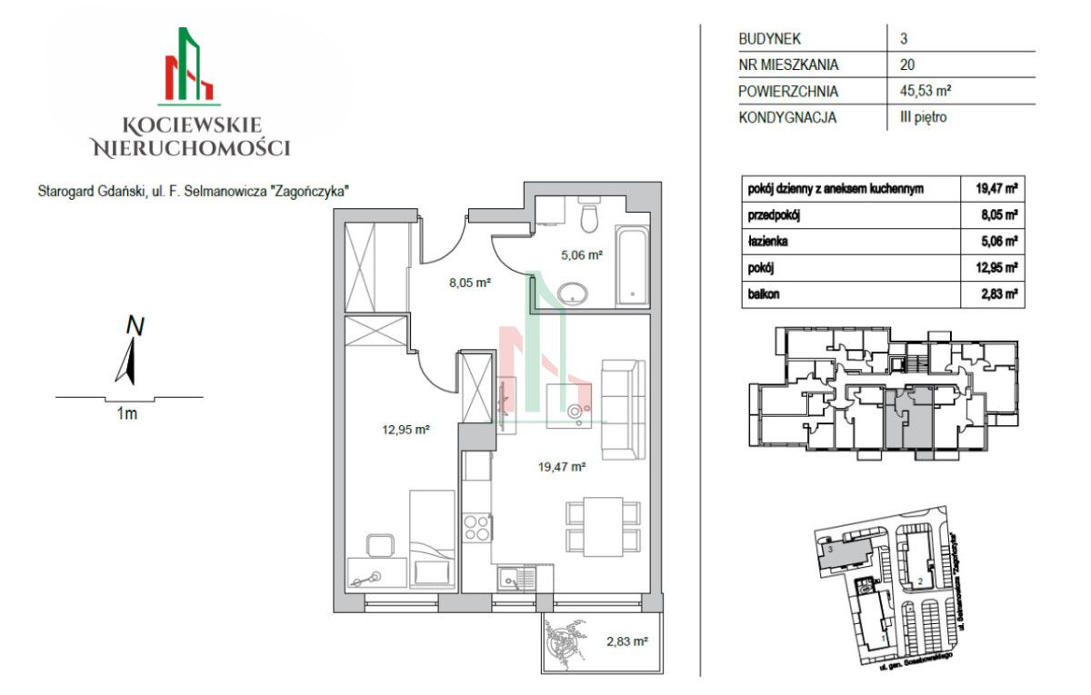 Mieszkanie 2-pokojowe Starogard Gdański. Zdjęcie 21