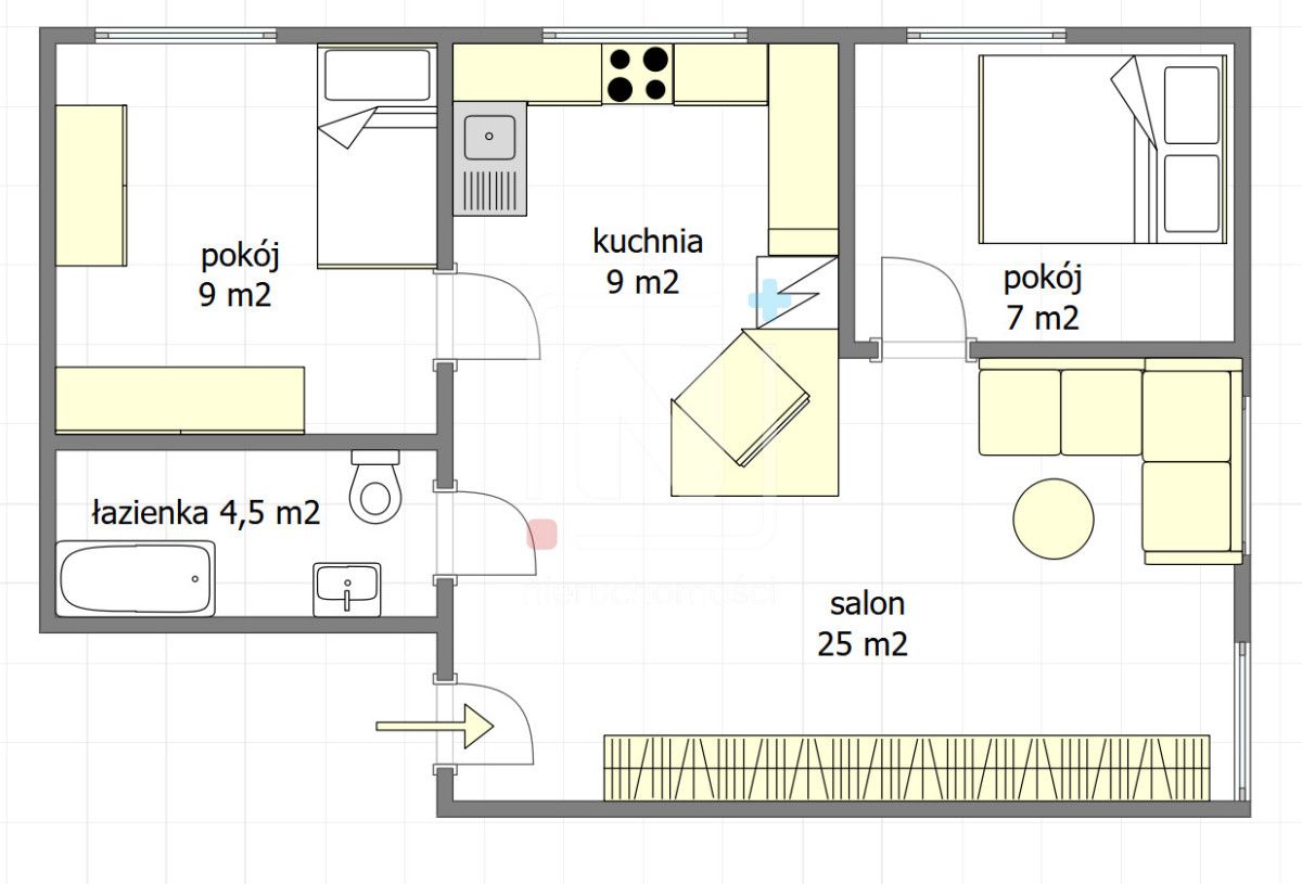 Mieszkanie 3-pokojowe Warszawa Włochy, ul. Aleje Jerozolimskie. Zdjęcie 14