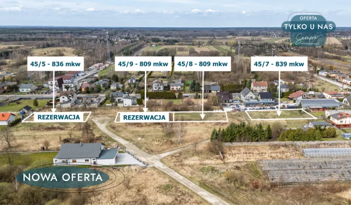 Działka budowlana Zduńska Wola, ul. Wisławy Szymborskiej