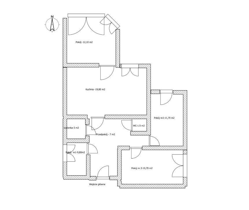 Mieszkanie 5-pokojowe Kraków, ul. Mazowiecka. Zdjęcie 16