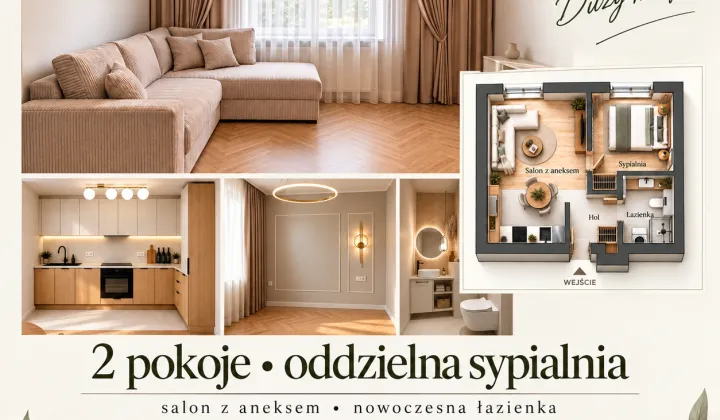 Mieszkanie 2-pokojowe Tychy Glinka, ul. Wojska Polskiego