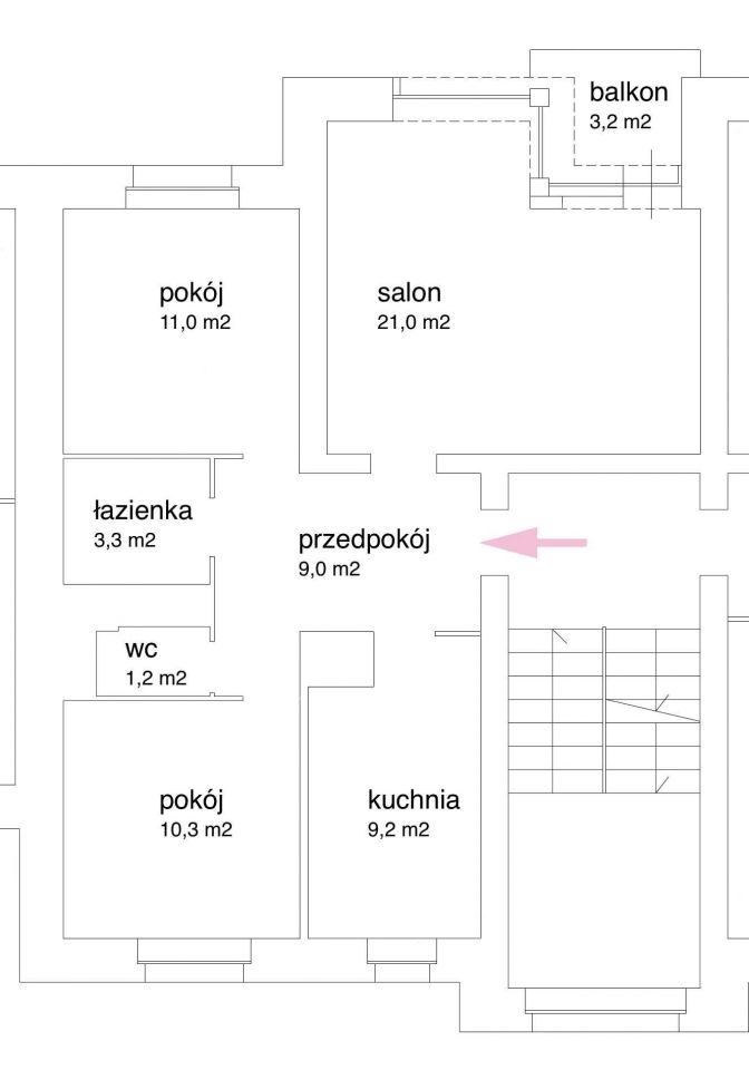 Mieszkanie 3-pokojowe Otwock Śródmieście, ul. Powstańców Warszawy
